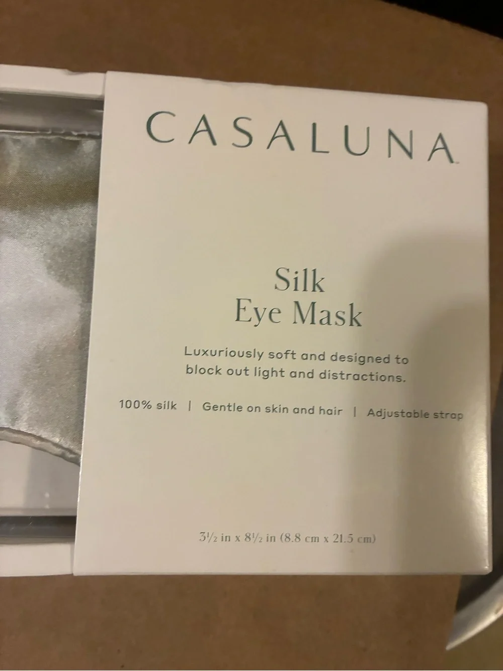 Silk Eyemask Blush Watercolor - Casaluna